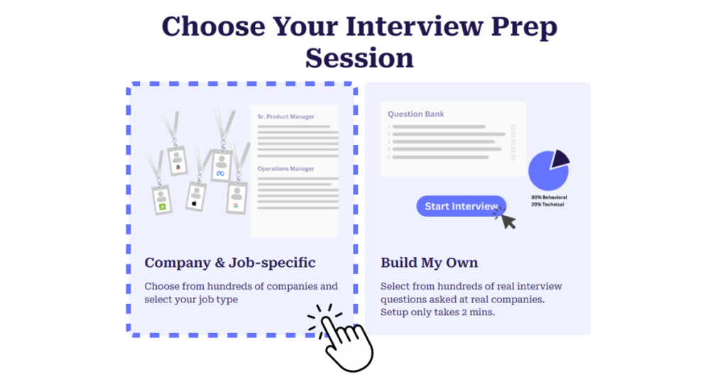 select job specific in interviewsidekick | google interview sidekick review